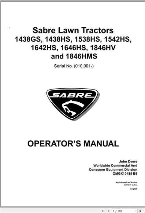John deere sabre 1846hv oem service manual. - Common core correlation guide for harcourt trophies.