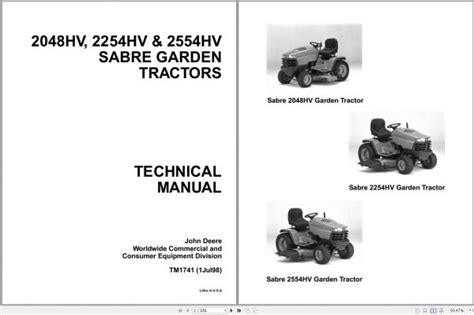 John deere sabre 2048hv 2254hv 2554hv garden tractors technical manual. - Toyota vitz owner manual model 2001.