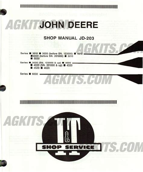 John deere service manual it s jd203. - 1965 pontiac tempest gto werkstatt service handbuch deckt gto tempest tempest lemans tempest custom.