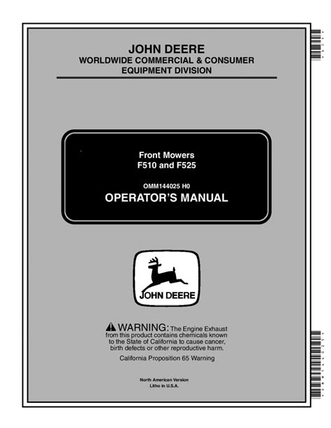 John deere service manuals for f510. - [collection dedicated to august, duke of braunschweig-lüneburg.