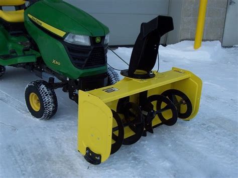 For sale a 44 inch John Deere snowblower attachment with weights and chains. Fits all X300 series and some X500 series tractors. ... September 20, 2023 with John .... 