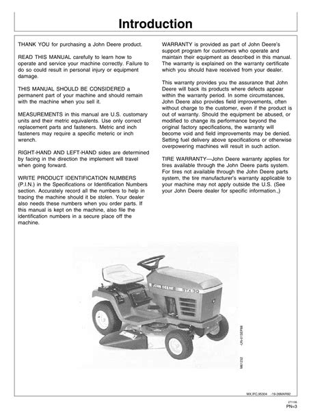 John deere stx30 stx38 lawn tractor operators manual sn 100001 up. - Establecimiento de la empresa en el exterior.