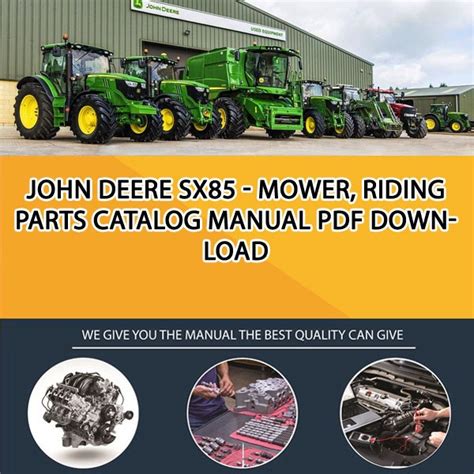 John deere sx 85 service manual. - Download del manuale di servizio gp1300r.