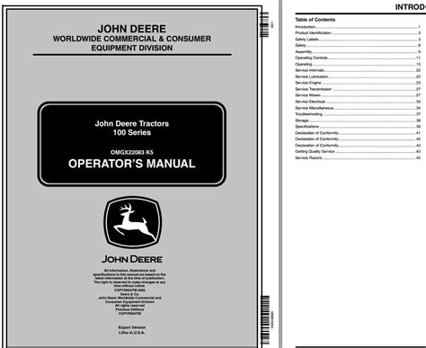 John deere tractors 100 series repair manual. - Wartungs- und gewährleistungshandbuch für den quecksilberaußenbordbetrieb.