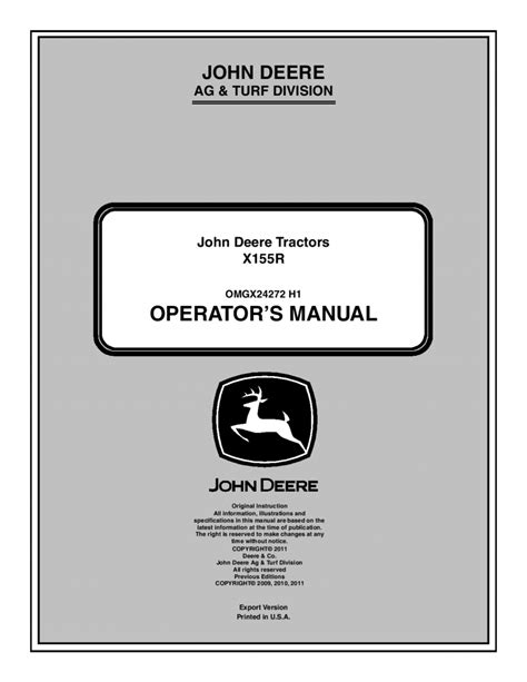 John deere x155r manuale di servizio. - Yamaha wr250f servizio riparazione officina manuale 2006 2007.