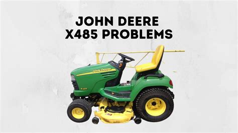 John deere x485 problems. 6. Location. Boulder. Tractor. John Deere X485. Hoping that someone can help me with my issue surrounding the cold start issue with my X485 tractor. It takes probably 8-10 cranks to get it to start whereas prior years it was only 1-2 cranks. I keep this tractor meticulously tuned up and garaged at all times. 