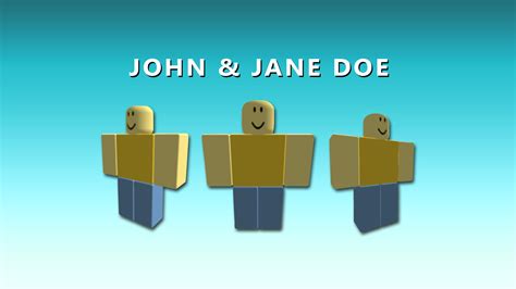 John doe and jane doe roblox. Things To Know About John doe and jane doe roblox. 