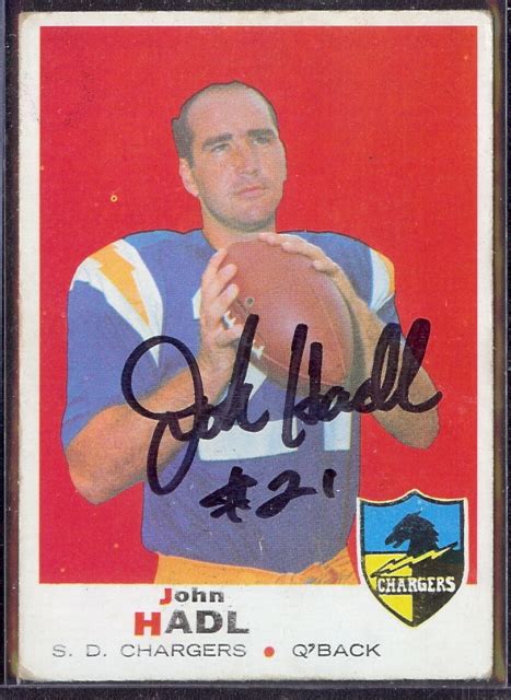 Nov 30, 2022 · He also was named the NFL’s Man of the Year in 1971 and is a member of the San Diego Chargers Hall of Fame. Several informal campaigns to push Hadl into the Pro Football Hall of Fame in Canton ... . 