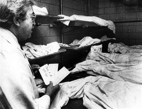 John wayne gacy autopsy. John Wayne Gacy is no longer alive. He died on May 10, 1994, at Stateville Correctional Center, following execution by lethal injection. Gacy spent 14 years on death row, despite a scheduled ... 