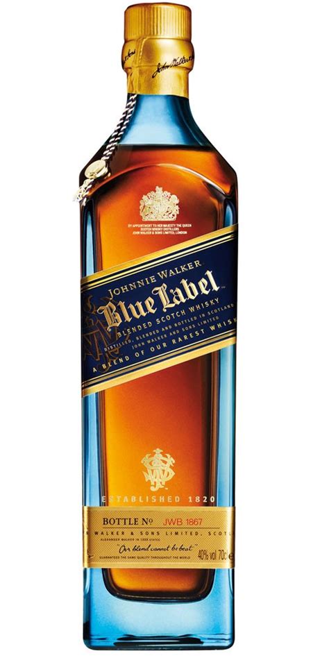 Johnnie blue label. A 750ml bottle of Johnnie Walker Blue Label can cost around $155 to $250, depending on the location and retailer. Some online retailers may offer it for slightly lower prices. A 1-liter bottle of Johnnie Walker Blue Label can cost around $250 to $350. A 1.75-liter bottle of Johnnie Walker Blue Label can cost around $500 to $600. 