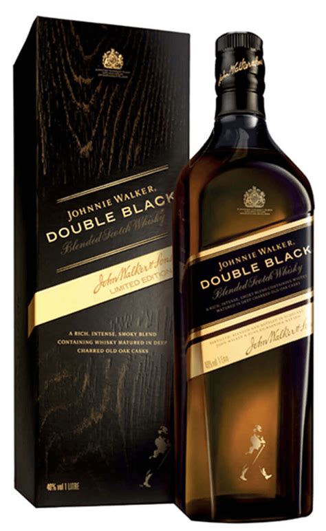 Johnnie walker black and double black. Johnnie Walker Double Black is the Intense Blend - powerful, full-bodied and smoky. The heavier influence of the big flavors of Scotland’s West Coast and Islay single malts are immediately apparent, with swirls of peat smoke over rich raisins and fruits - apples, pears and citrus. These soften into sweet vanillas and spice, … 
