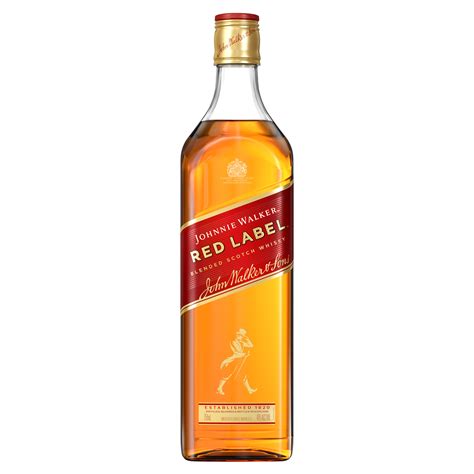 Johnnie walker red. Johnnie Walker Red Label is a Scotch whiskey that combines the light whiskys of the east coast of Scotland and the intense whiskys of the west coast. 