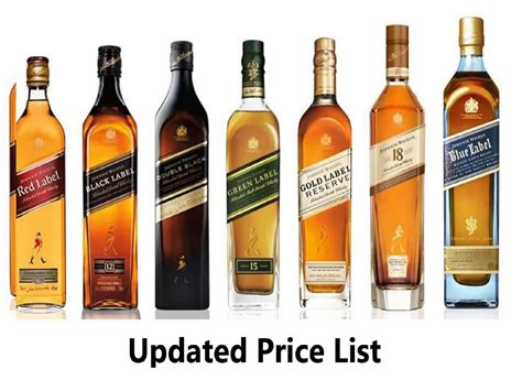 Johnny Walker Prices By Color