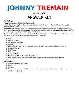 Johnny tremain study guide answer keys. - A guide to rocky mountain plants revised roger l williams.