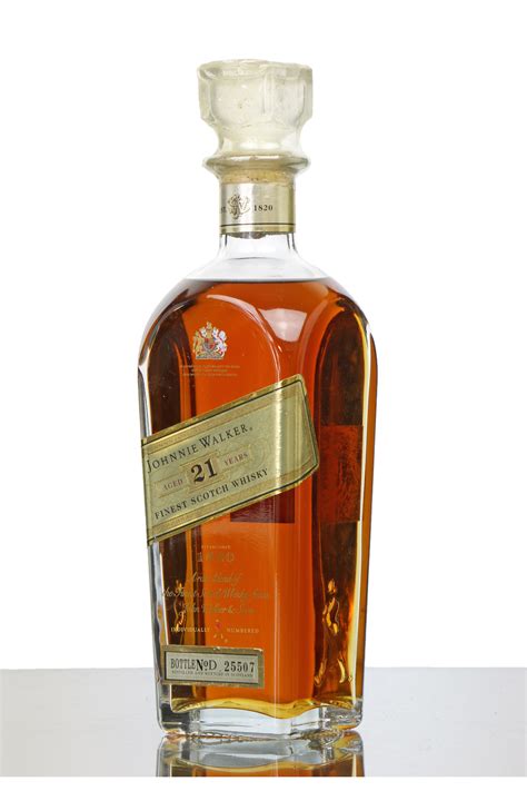 Johnny walker. An exceptional 21-year-old blended scotch whisky inspired by the hand written notes of storied Johnnie Walker Master Blender Sir Alexander Walker II. Notes of spiced apple, smoky oak and toasted brioche. On the palate hints of orange and lemon peels with a finish that lasts. California Residents: Click here for Proposition 65 WARNING. 