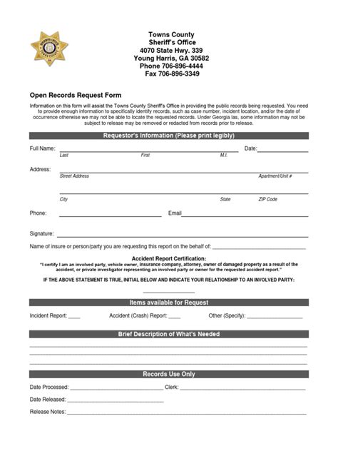 Johnson county open records request. .  ...