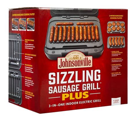 Johnsonville Sizzling Sausage Grill (261) Price when purchased online. $ 24029. CYQUIO Electric Sausage Grill Stainless Steel Hot Dog Grill Cooker, 1650W Sausage Grilling Machine with 11 s for 30 Hotdogs. 100+ bought in past month. . 