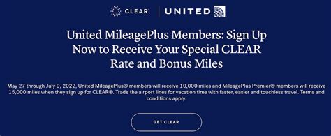 Join CLEAR, Get Up To 15K United Bonus Miles - One Mile …