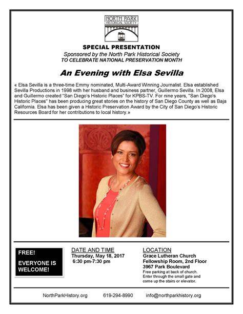 Join Host Elsa. Sevilla in