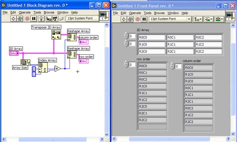 Joining Two 2D Arrays - LabVIEW General - LAVA