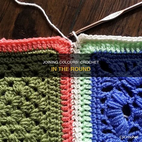 Joining colours in crochet