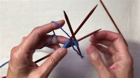 Joining to Knit in the Round on Double Pointed Needles Tutorial Spun