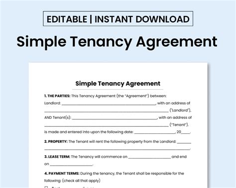 Joint Tenancy Contract Template: Free Legal Agreement Form – Şekerciler Market