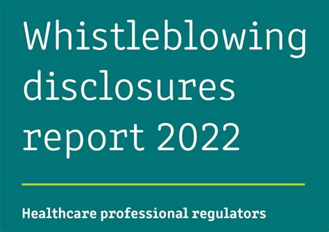 Joint healthcare regulators’ whistleblowing report