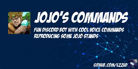 Jojo bot discord.  Contribute to GuavaGuy/JojoBot development by creat...