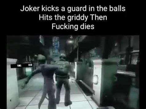 Joker hits the griddy. The Joker throws a grenade at a guards balls or whatever and gets shot for doing the griddy instantly regrets. 1. Reply. Crying_Salt. • 2 yr. ago. u/savevideo. 1. Reply. 1.2K votes, 20 comments. 107K subscribers in the The8BitRyanReddit community. 