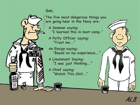 Jokes about the army from the navy. Don’t cry! We have the best Navy jokes. A captain notices a light in the distance, on a collision course with his ship. He turns on his signal lamp and sends, “Change your course, 10 degrees west.”. The light signals back, “Change yours, 10 degrees east.”. The captain gets a little annoyed. He signals, “I’m a US Navy captain. 