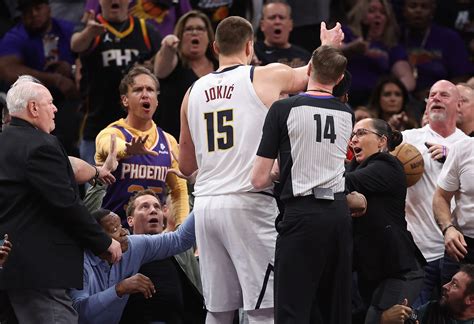 Jokic fined $25K by NBA for making contact with Suns owner