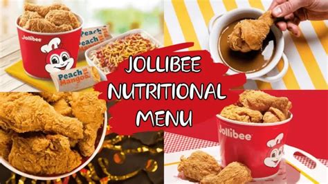 Jollibee Nutrition All Menu Price