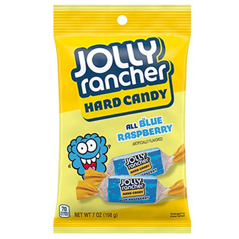 Jolly Rancher Blue Raspberry Hard Candy 7oz Bag (Pack …