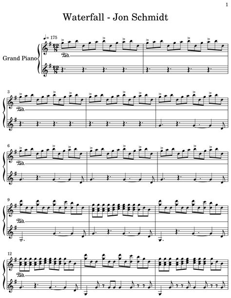 Jon Schmidt Waterfall Score