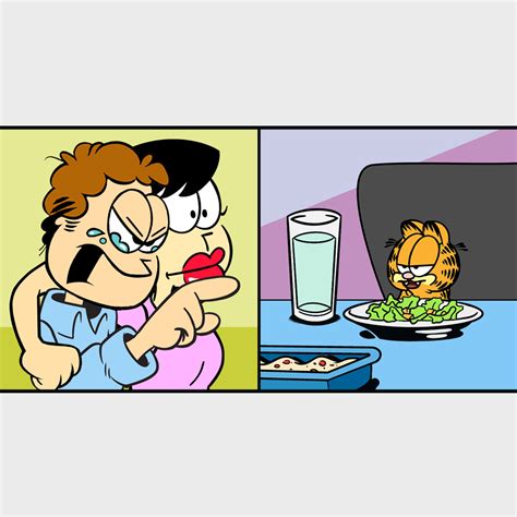 Jon and Garfield in a Nutshell Woman Yelling at a Cat Know Your