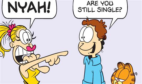Jon arbuckle girlfriend. (May 2020) Jonathan Q. Arbuckle [6] is a fictional character from the Garfield comic strip by Jim Davis. He also appears in the animated television series Garfield and Friends and The Garfield Show, two live-action / CGI feature films, and three fully CGI films. 