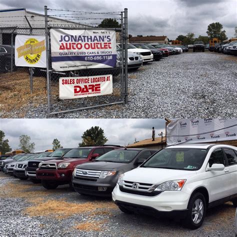 Shop 93 vehicles for sale starting at $4,995 from Jonathan's Auto Outlet, a trusted dealership in West Chester, PA. 301 S Bolmar St, West Chester, PA 19382. Get Directions. 