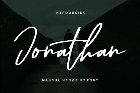 Jonathan Masculine Script Font