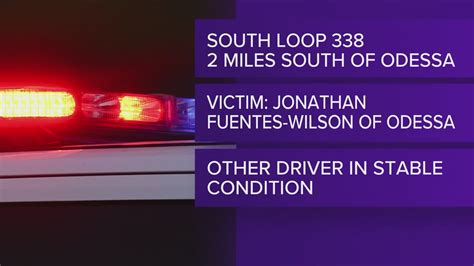 Jonathan Pete Fuentes-Wilson Killed in Wrong-Way Collision on South Loop 338 [Ector County, TX]