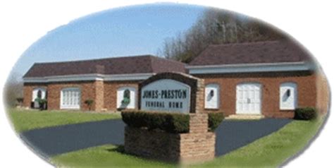 Jones-Preston Funeral Home : "Continuing the Tradition of Service, Compassion and Integrity" Offering complete funeral and cremation service to Eastern Kentucky. ... Funeral: 1:00 p.m. Monday, February 26, 2024 at Paintsville Church of Christ Visitation: 5:00 p.m. until 8:00 p.m. Saturday, February ... View full obituary