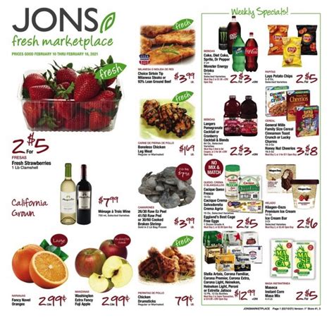 Check out the current Jons Weekly ad, valid Dec 20 – Dec 26, 2023. Browse weekly specials online and find new offers every week for popular brands and products. Slide into amazing savings and grab great deals this week on Knudsen Sour Cream, Fresh Pork Spareribs, Nabisco Chips Ahoy!. 