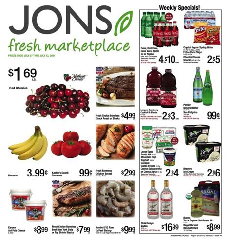 Weekly AD - Jons Fresh Marketplace. WEEKLY AD. SELECT AD. CHANGE STORE. If you are using a screen reader software, please click this link. PRICE GOOD MAY 1 …. 