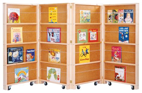 Jonti-Craft Mobile Library Bookcase - 4 Sections - Houzz