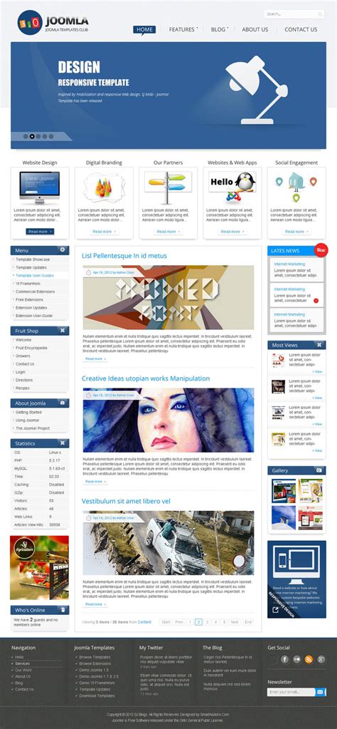 Joomla templates gallery - Free Joomla 3.10 / 3.0 templates