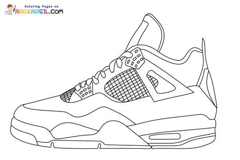 Jordan 4 Coloring Shee
