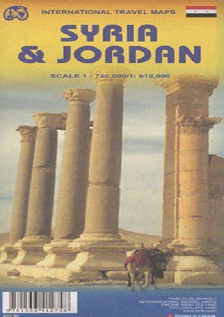 Read Online Jordan 1610000  Syria 1740000 Travel Map International Travel Maps By Itm Canada