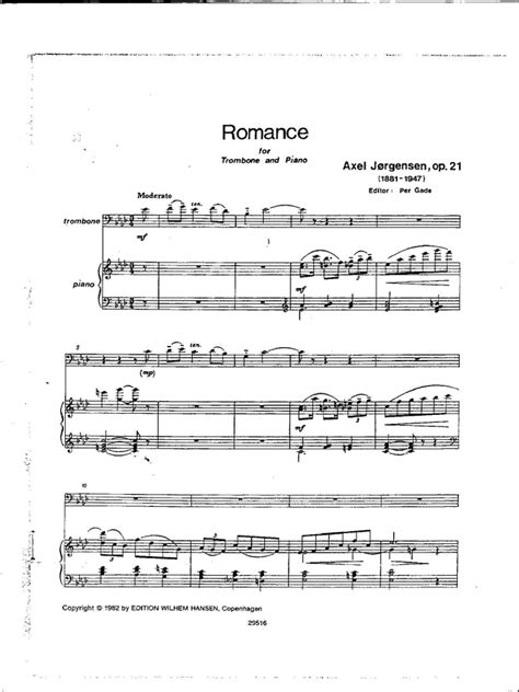 Jorgensen romance op 21 trombone piano. - The harper handbook to literature by northrop frye.