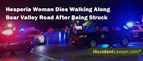 Jose Elizalda Involved, Woman Killed in Pedestrian Collision on 2nd Avenue [Hesperia, CA]