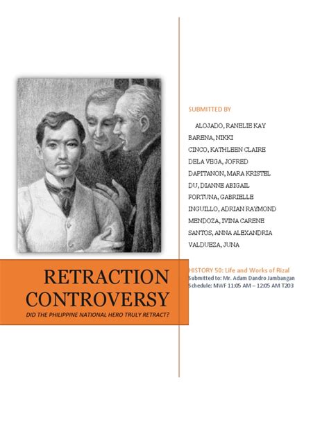 Jose Rizal’s Retraction Controversy - GraduateWay